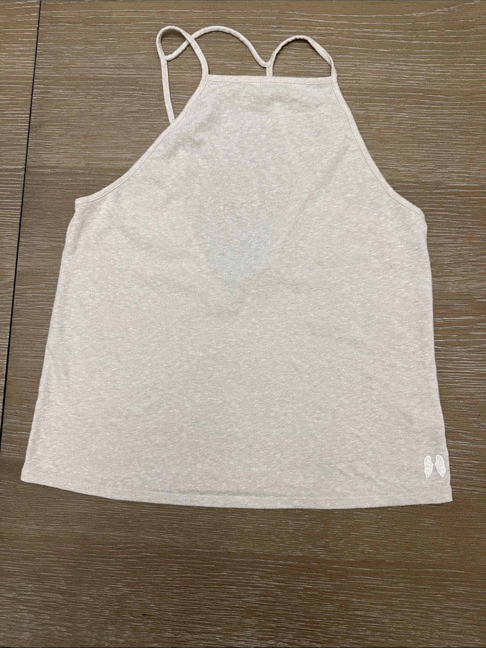 Victoria’s secret Open Back Heathered Cream Tank Top